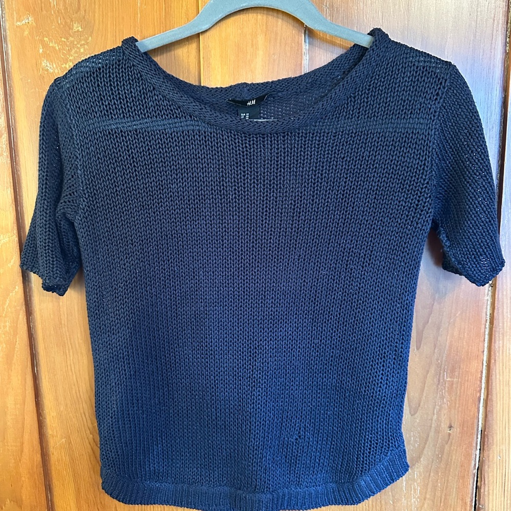 H&M Navy Knit Sweater T